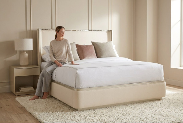 Bedden 180x200 cm Textiel Hotel Luxe Bekledingsstof Design Bed Slaapkamer