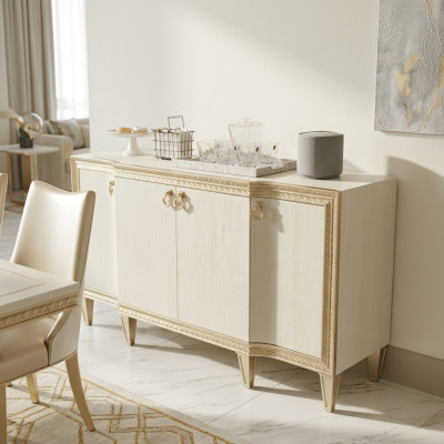 Laden luxe kasten zijlaag bord edel hout ontwerp console kast commode