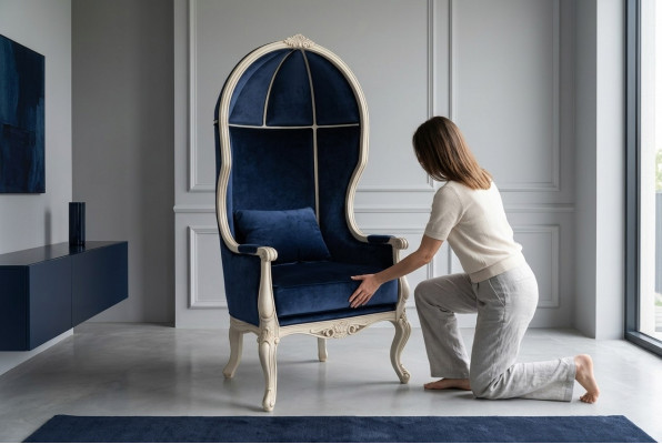 Ontwerp Fauteuil Abstract Hout Relax Ligstoel Woonkamer Meubels Stoelen Stoel Nieuw