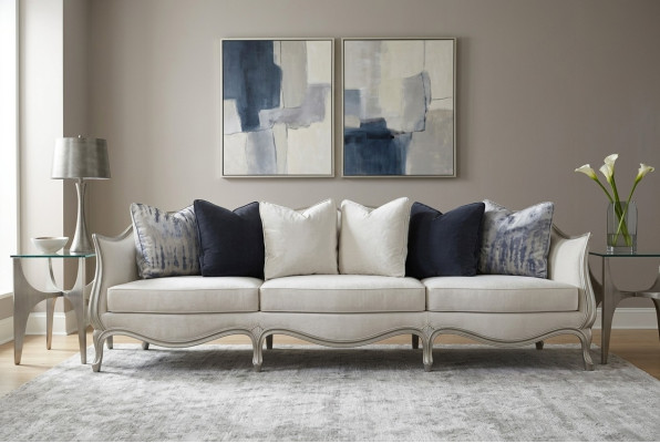 Ontwerpbank 3-zits stoffen bank bank sofa gestoffeerde banken woonkamer driezits meubels