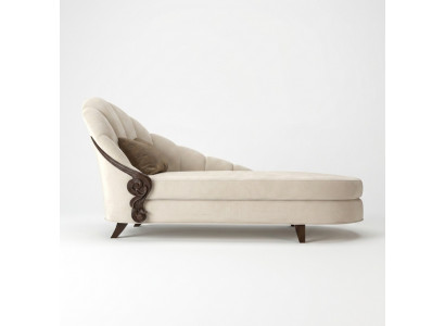 Chaiselongue Elegant Ligstoel Italiaanse meubels Ligbed Hout Italiaanse meubels
