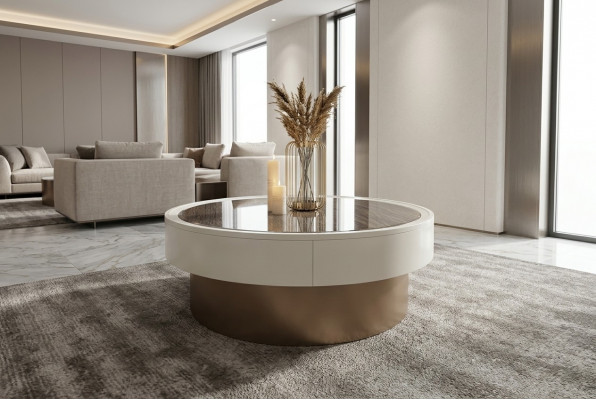 Ontwerp Metaal Hout Gouden Bank Woonkamer Tafels Bijzettafel Ronde Tafel Salontafel