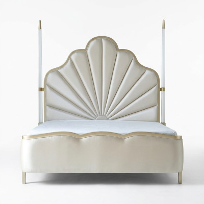 Bed lederen bekleding slaapkamer huwelijk 180x200 design tweepersoonsledikant leren bedden