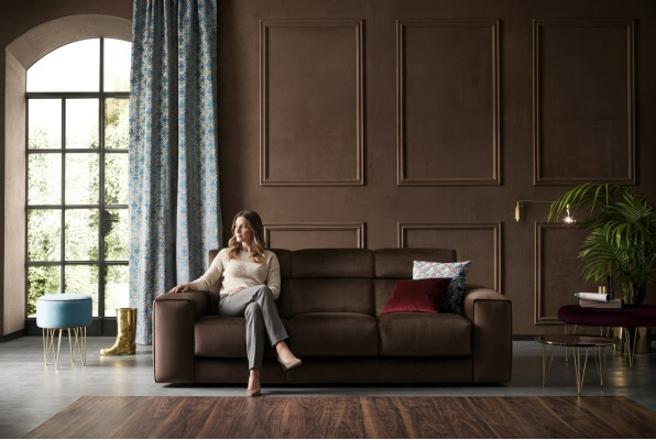 Luxe meubels woonkamer bankstellen bank 3-zits modern echt hout Italiaanse stijl