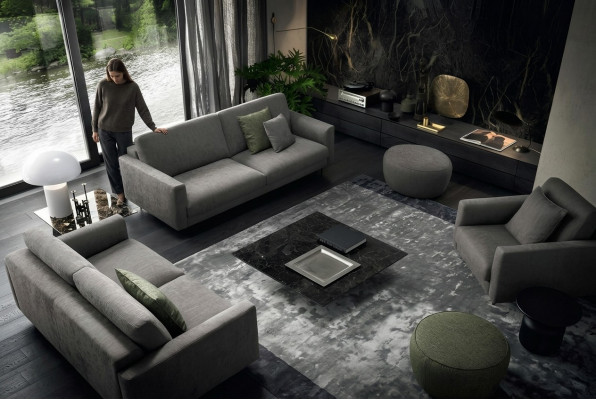 Zithoek 3-zits Modern Hout exclusief Design Meubels Fauteuil Bankstel