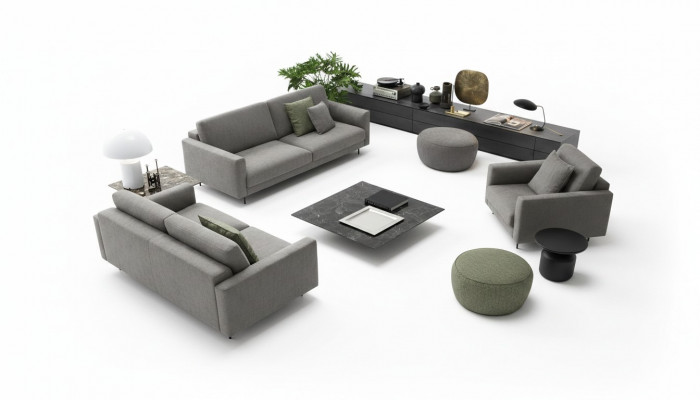 Zithoek 3-zits Modern Hout exclusief Design Meubels Fauteuil Bankstel