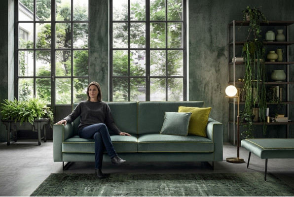 Italiaans Bank Ontwerp Luxe Bekleding Bank Moderne Bank 3-zits alfitalia Nieuw