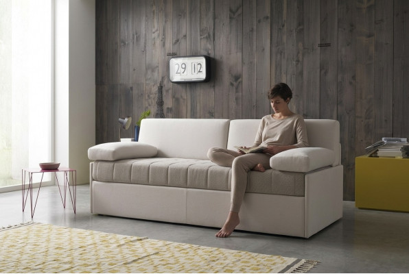 Ontwerp luxe bank stoffen bankstel Beige 3-zits alfitalia Zitmeubelen Bankstellen