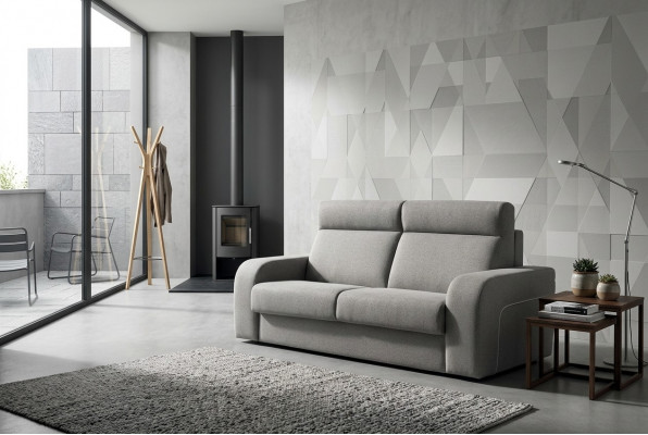 Moderne Design Luxe Bankstel 2-zits Meubels Woonkamer Design Grijs Textiel alfitalia