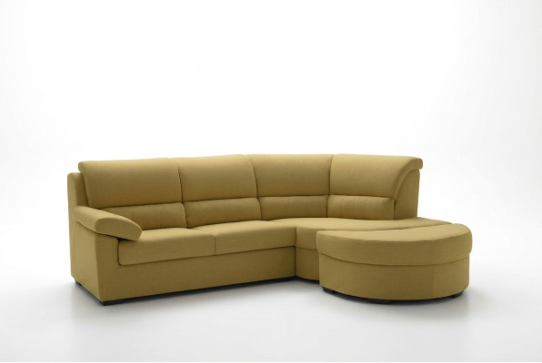 Italiaanse meubels Textiel Geel Moderne Luxe Hoekbank L-Vorm Edele Modern alfitalia.