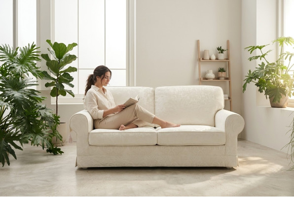 Textiel stof luxe 3-zits bank gestoffeerde houten frame bank textiel bank alfitalia