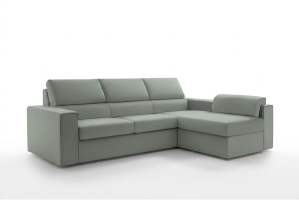 Hoekbank L-vorm Meubels Leder Ruimte Moderne Luxe Groen alfitalia