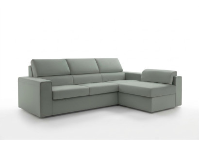 Hoekbank L-vorm Meubels Leder Ruimte Moderne Luxe Groen alfitalia