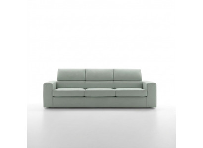 Modern luxe design bankstel 3-zits meubels bekleding lichtgroen textiel hout alfitalia