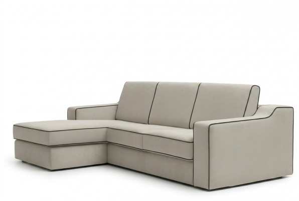 Design Textil Moderne Bank Luxe Hoekbank L-Vorm Meubels Bekleding Beige alfitalia