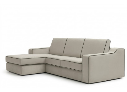 Design Textil Moderne Bank Luxe Hoekbank L-Vorm Meubels Bekleding Beige alfitalia