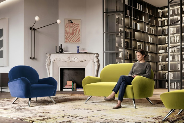 Ontwerp Bank Moderne Bankstel Set Kantoorinrichting Sofa Set 2+1 Italiaanse meubels