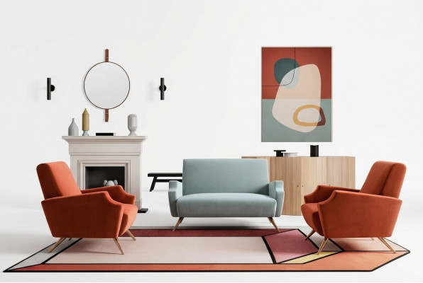 Sofaset 2+1+1 Zitsbank Bank Stofbank Modern Bankstel Nieuw
