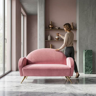 Ontwerp Bureau Kantoor Kantoor Bank Bank Bank Sofa 2-Zits Bank Beklede Stoffenbank