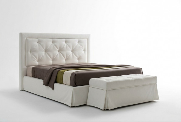 Chesterfield bedden 180x200cm slaapkamer textiel stof bed design luxe hotel