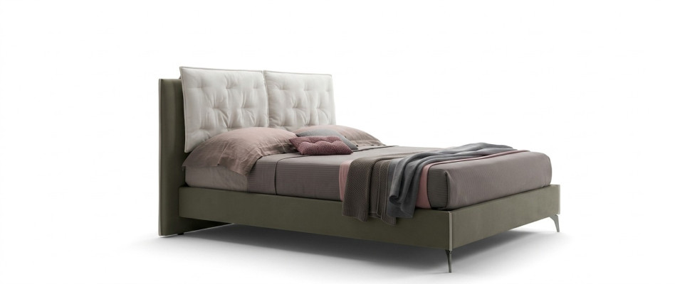 Ontwerperbed Slaapkamer Bedden Textiel Hotel Luxe Stof Bekleding Zit Italië