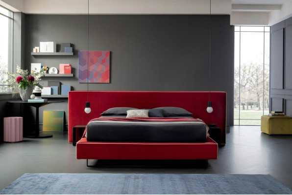Ontwerp Luxe Tweepersoons Hotelbedden Stoffen Luxe Slaapkamerbed Italiaanse Meubels Nieuw