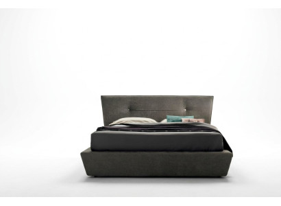 Ontwerper bed bedden slaapkamer leer textiel hotel luxe fluweel gestoffeerd