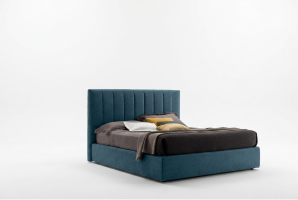Ontwerper bed slaapkamer bedden textiel luxe hotel stof gestoffeerde zetels Italië