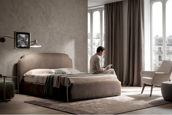 Luxe tweepersoons slaapkamer textiel bedden 200x200 bed gestoffeerd bed Italiaanse meubels