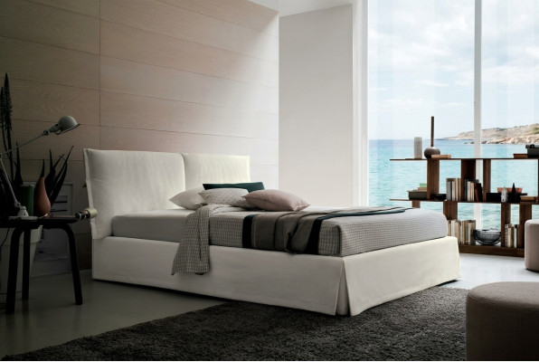 Luxe tweepersoons hotelbedden 120x200 slaapkamer wit textiel bedbekleding ontwerp