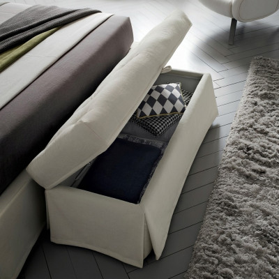 Modern Kruk Design Banken Woon Slaapbank Kruk Kamer Bekleed Textiel Stof