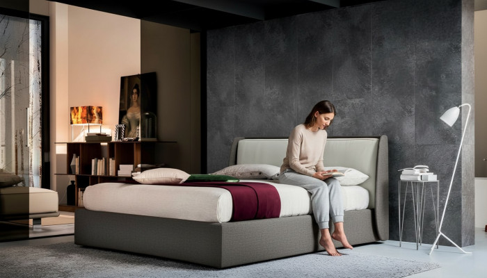 Bedtextiel bekleding slaapkamer 180x200 design tweepersoonsbed leren bedden nieuw