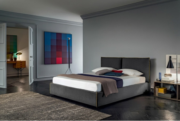Luxe gestoffeerd zitstofdesignbedslaapkamerbedden 180x200 cm textielhotel