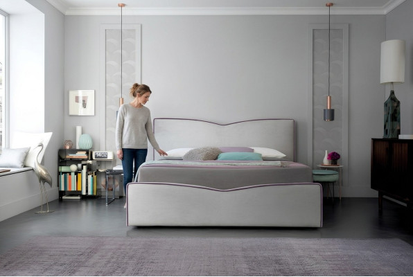 Tweepersoonsbed 200x200cm Designer Bed Dubbele Bedden Nieuw Modern Hotel Leer Stof
