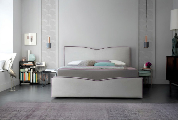 Tweepersoonsbed 200x200cm Designer Bed Dubbele Bedden Nieuw Modern Hotel Leer Stof