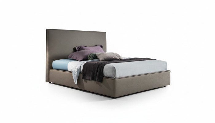 Luxe tweepersoonsbedden in bruin 200x200 slaapkamer lederen hotellbed bekledingsontwerp