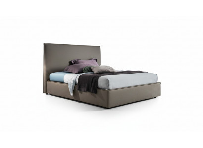 Luxe tweepersoonsbedden in bruin 200x200 slaapkamer lederen hotellbed bekledingsontwerp