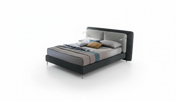 Dubbel hotelbedden slaapkamer textiel beddengoed ontwerp luxe hout Italië.