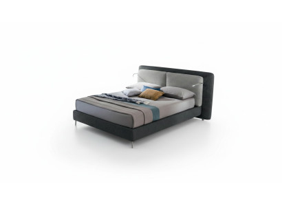 Dubbel hotelbedden slaapkamer textiel beddengoed ontwerp luxe hout Italië.