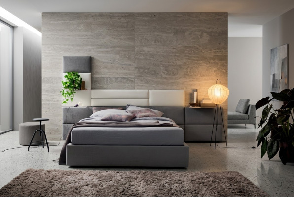 Tweepersoons hotelbedden huwelijk 180x200cm slaapkamer hout luxe design bed bekleding