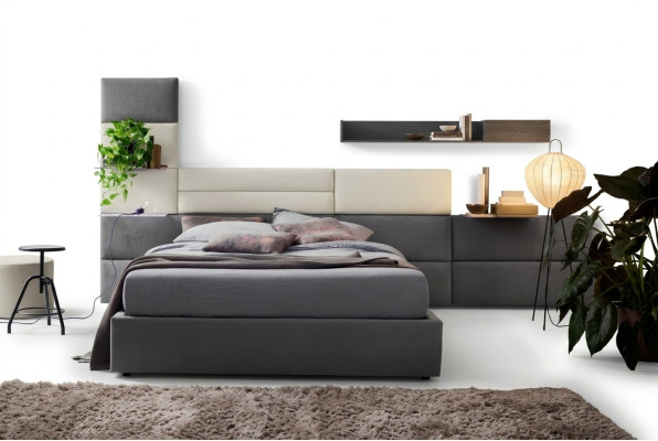 Tweepersoons hotelbedden huwelijk 180x200cm slaapkamer hout luxe design bed bekleding