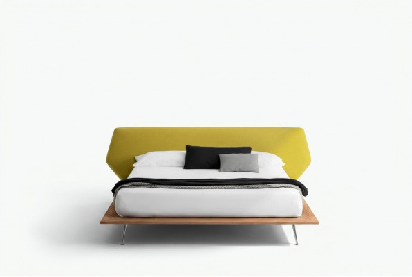 Ontwerpbed gestoffeerde luxe tweepersoons hotelbedden huwelijk 180x200cm slaapkamer textiel