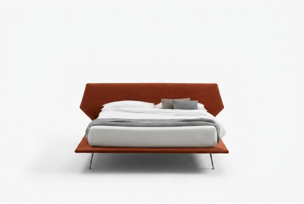 Tweepersoonsbed Bedden Ontwerp Bekleed Slaapkamer 200x200cm Modern Houten Bed Italië