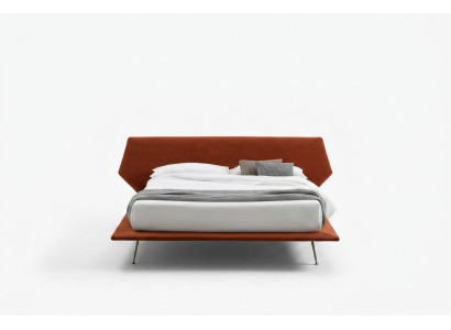 Tweepersoonsbed Bedden Ontwerp Bekleed Slaapkamer 200x200cm Modern Houten Bed Italië