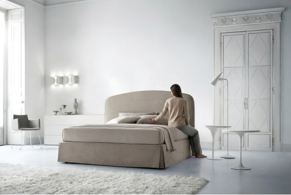 Bed bekleding luxe dubbele hotelbedden huwelijk 180x200cm Italiaanse meubels textielleder