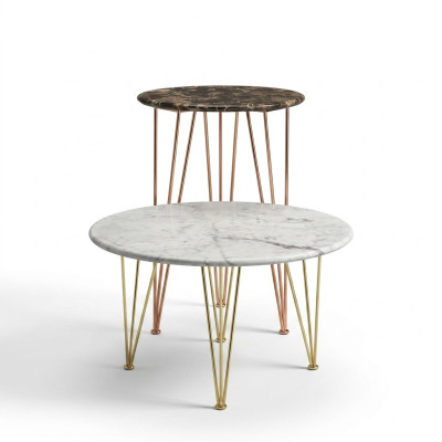 Luxe bijzettafel ontwerp meubels salontafel woonkamer rond luxe kunst modern