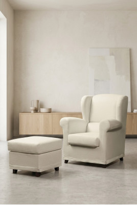 Loungestoel Cocktailsstoel Relaxstoel Leunstoel Beklede stoel + Voetenbankje Clubsstoel