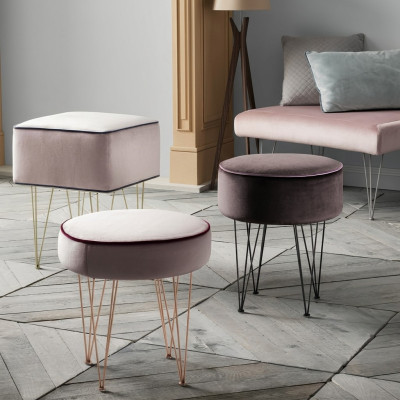 Zithocker Kruk Ottomaan Relax Pouf Voetenbank Ronde Kruk Gestoffeerde Kruk Nieuw