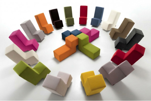 Hocker Ottomaanse Chaise Lounge Bank Woonkamer Meubels Gestoffeerde Voet Italië