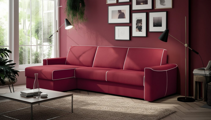 Hoekbank Modern Design Bank Focus Stof L-Vorm Bankstel Woonlandschap Italiaanse Meubels